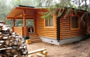 Баня из натурального дерева