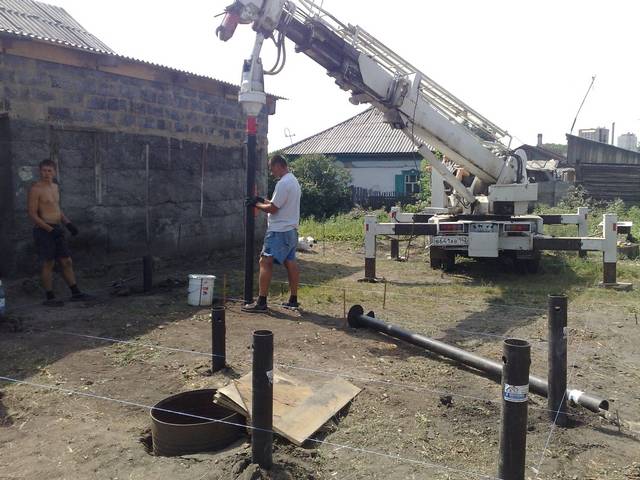 Стоимость забивки свай под фундамент